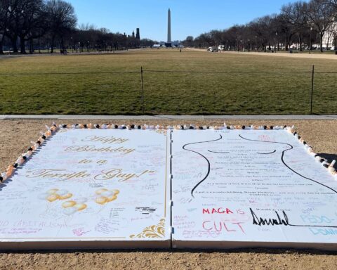 Controversial Art Installation Takes Aim at Trump