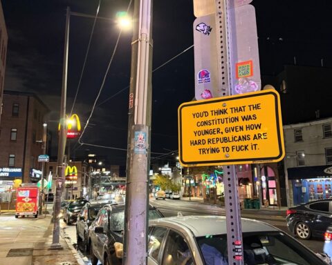 Vigilant Art in Philadelphia: Street Signs Highlight the Dangers of Fascism