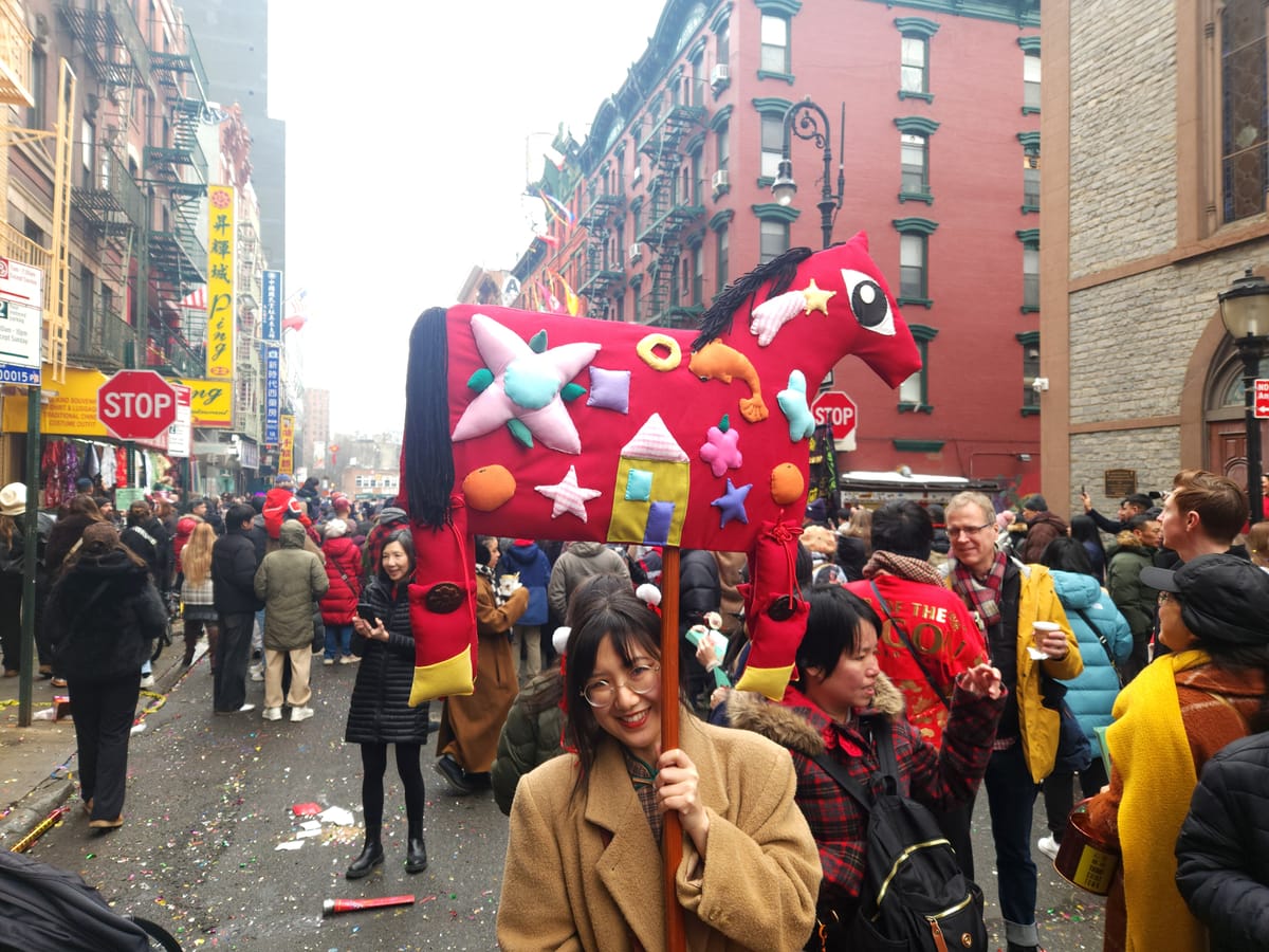 New York's Chinatown Celebrates the Year of the Fire Horse with Vibrant Displays