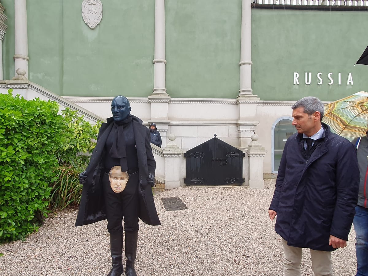 Ukrainian Actor Detained Following Protest at Venice Biennale