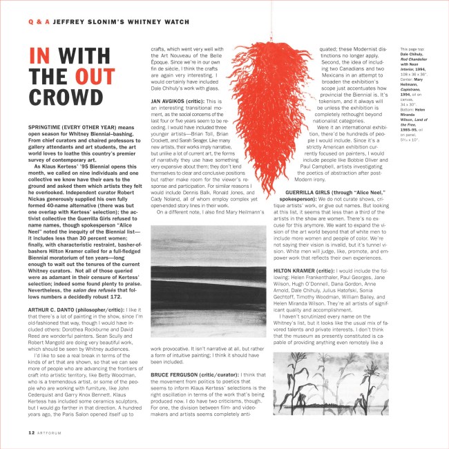 Revisiting the 1995 Whitney Biennial