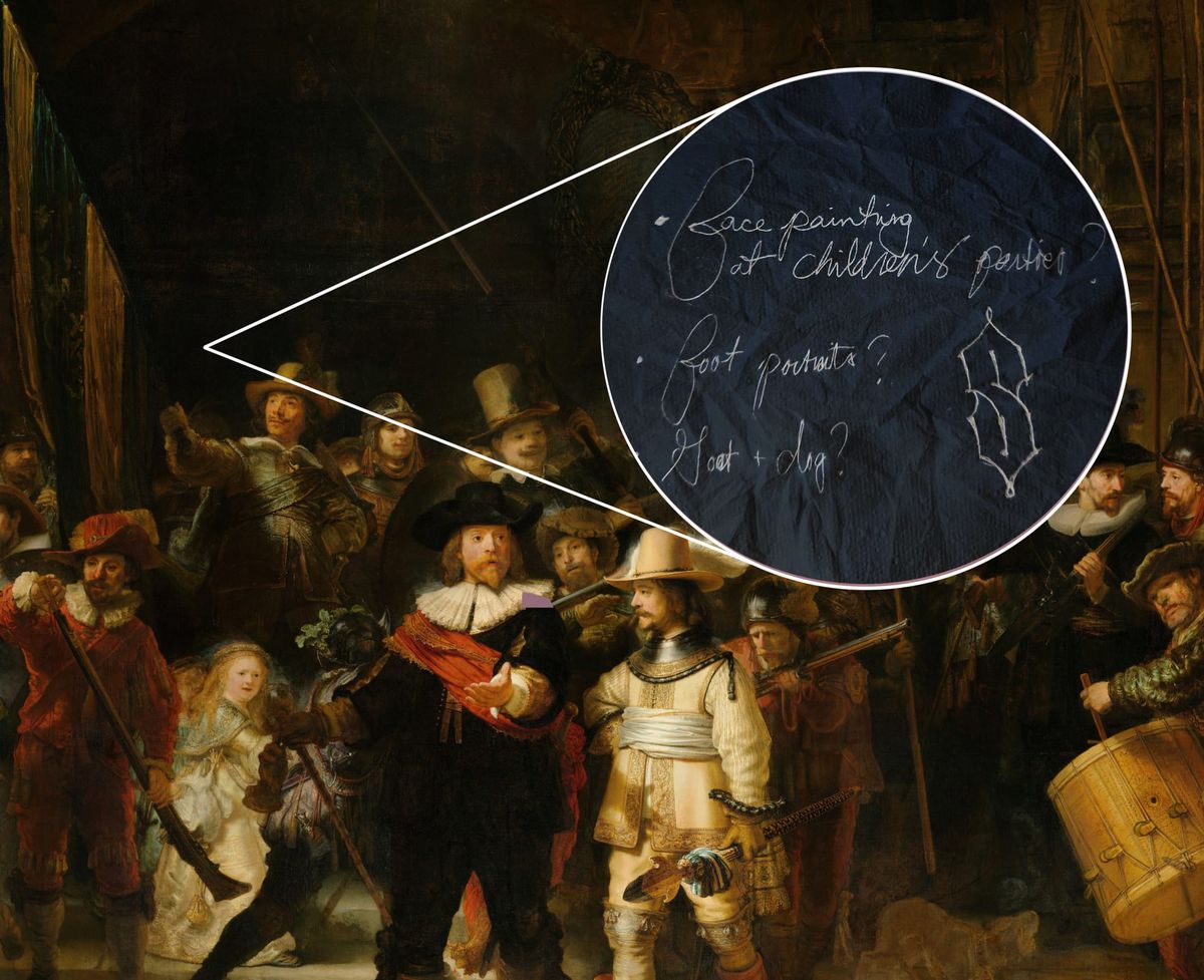 Rembrandt's Unconventional Business Ventures Discovered Beneath 'The Night Watch'