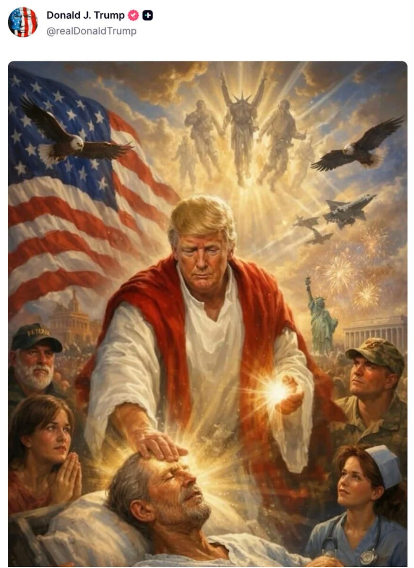 Trump's Controversial Jesus Image Sparks Backlash
