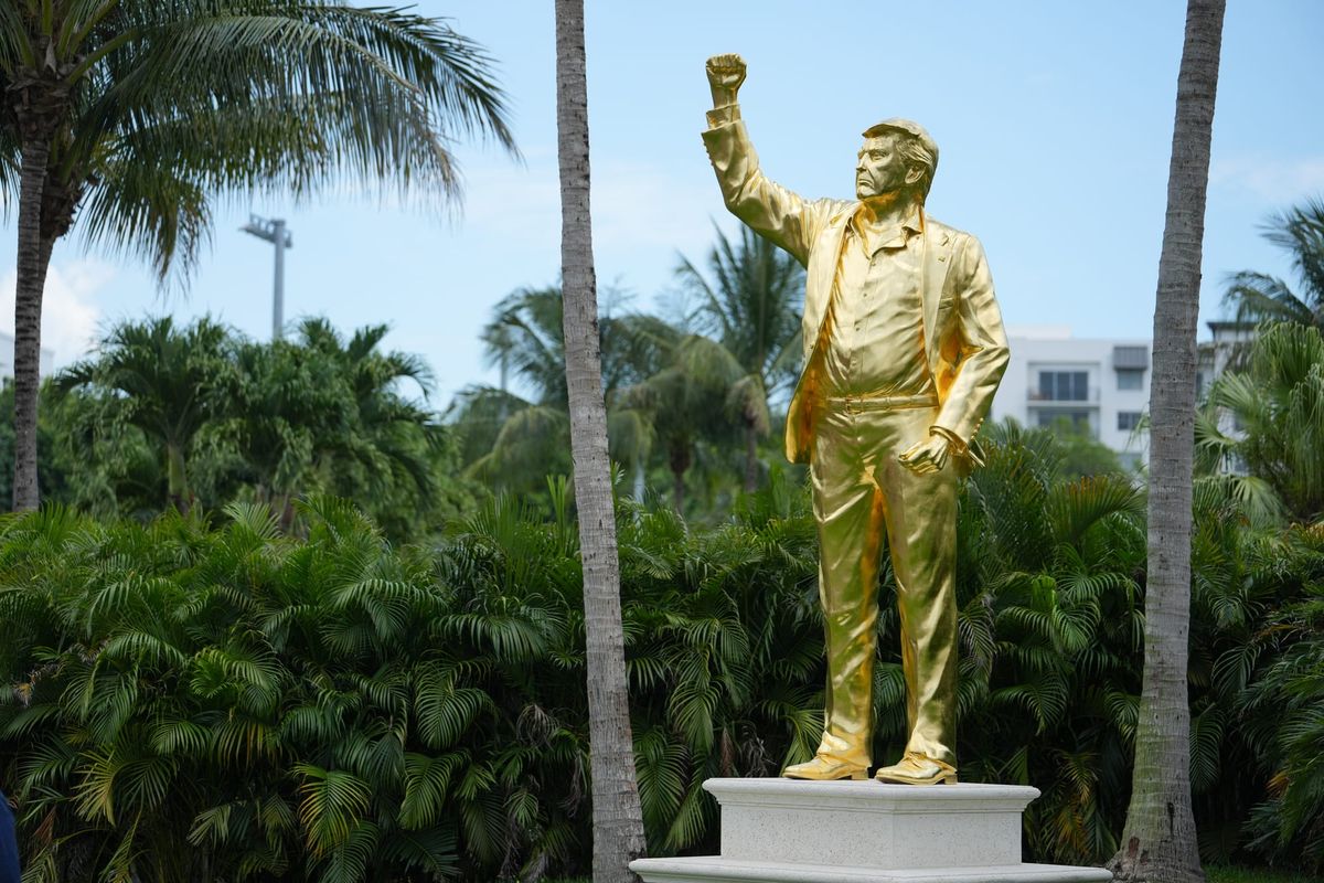 Statue of Trump Sparks Controversy Over Idolatry Comparisons