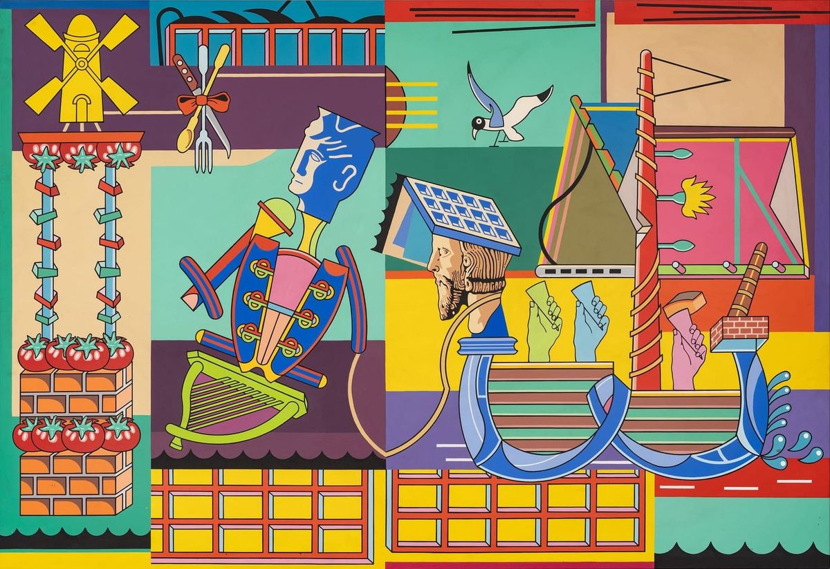 Trevor Winkfield’s Brightly Uneasy Imaginary Realms