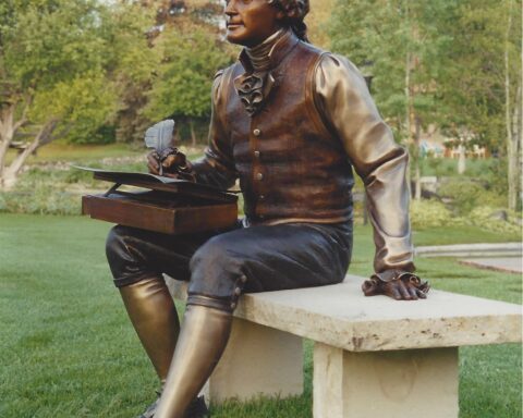 Trump Adds Thomas Jefferson Statue to the Rose Garden