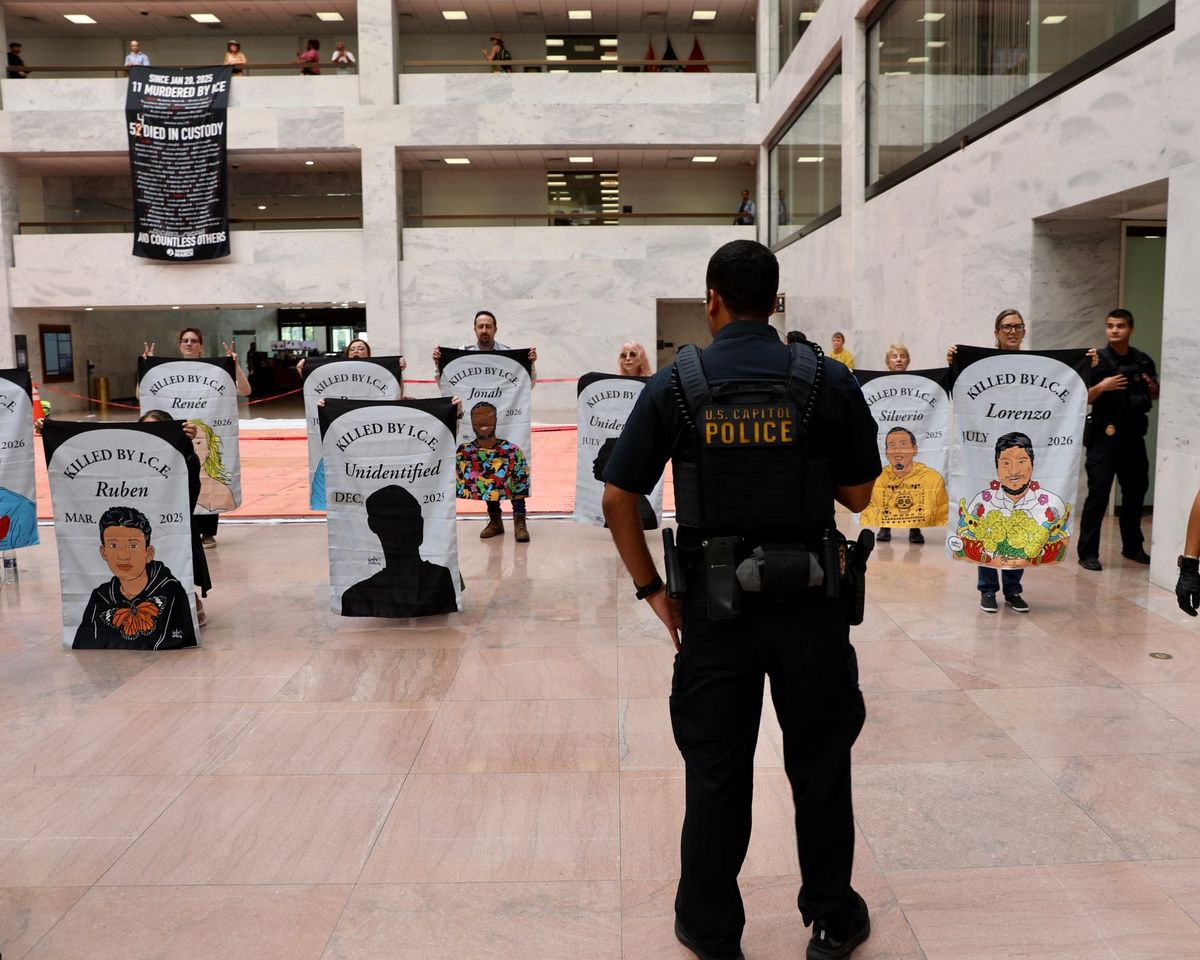 16 Protesters Arrested After Displaying ICE Victims’ Portraits in DC Senate Building