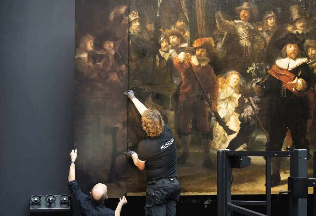 AI Restoration Reveals Rembrandt’s “The Night Watch” as Originally Composed